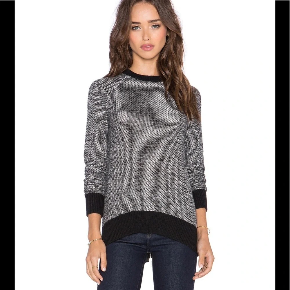 Michael Stars High Low Zip Back Sweater - Picture 1 of 9